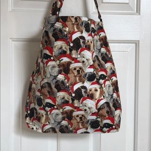 Santa puppy 🐶 tote bag